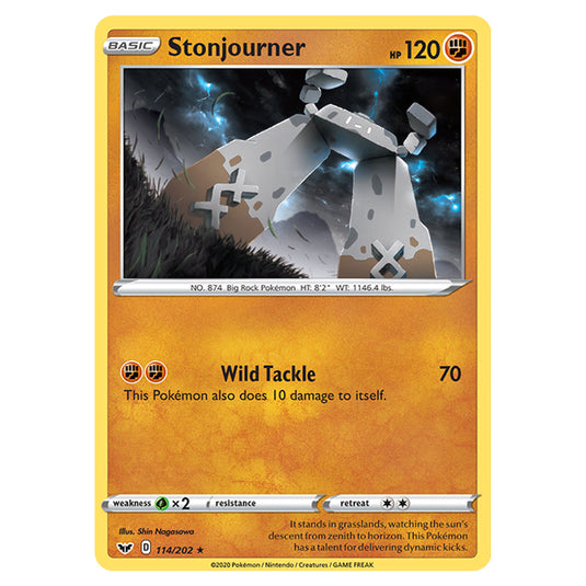 Pokemon - Sword & Shield - Base Set - Stonjourner - 114/202