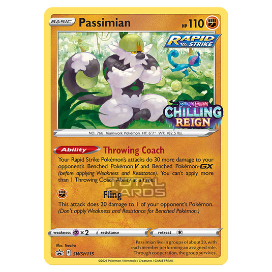 Pokemon - Sword & Shield - SWSH Black Star Promos - Passimian - SWSH115