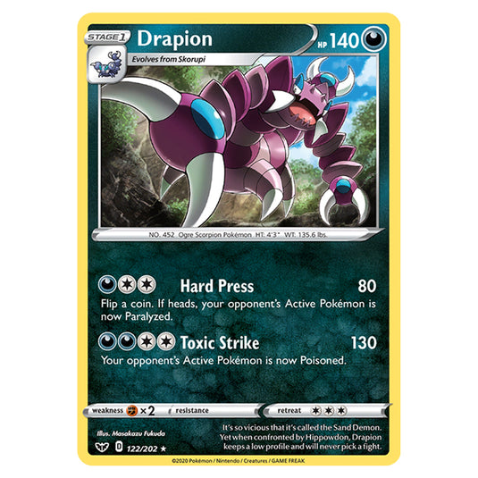 Pokemon - Sword & Shield - Base Set - Drapion - 122/202