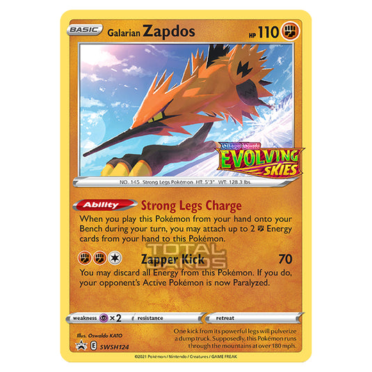 Pokemon - Sword & Shield - SWSH Black Star Promos - Galarian Zapdos - SWSH124