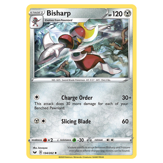 Pokemon - Sword & Shield - Base Set - Bisharp - 134/202