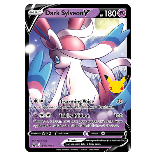 Pokemon - Sword & Shield - SWSH Black Star Promos - Dark Sylveon V - SWSH134