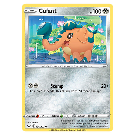 Pokemon - Sword & Shield - Base Set - Cufant - 136/202