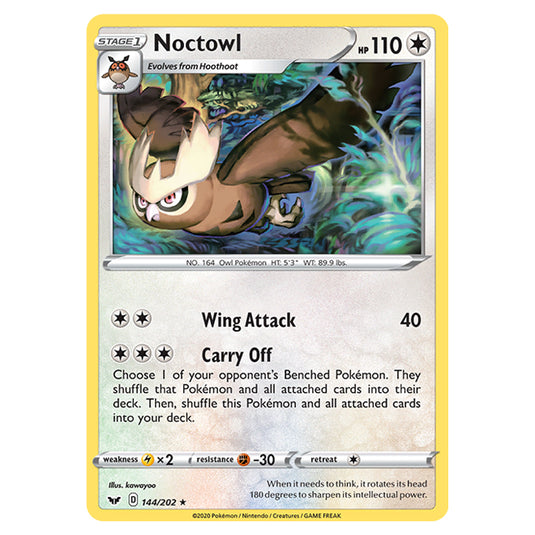 Pokemon - Sword & Shield - Base Set - Noctowl - 144/202