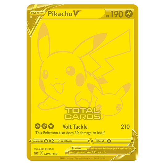 Pokemon - Sword & Shield - SWSH Black Star Promos - Pikachu V - SWSH145