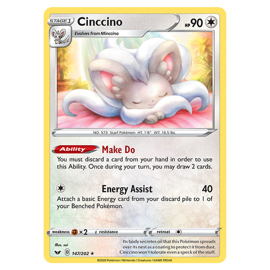 Pokemon - Sword & Shield - Base Set - Cinccino - 147/202