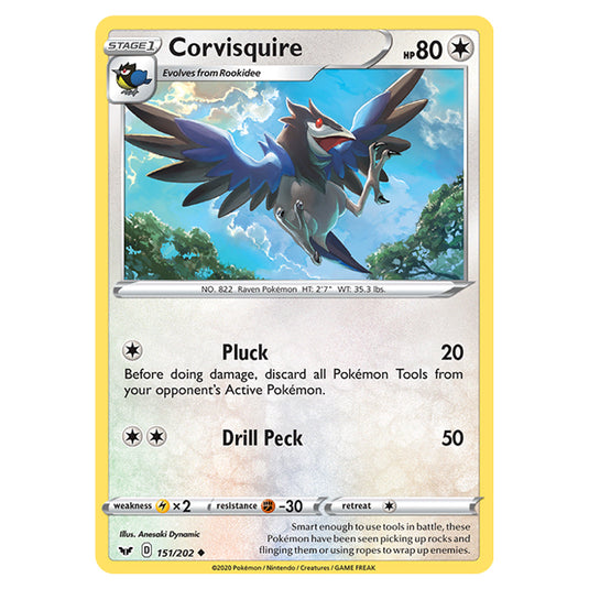 Pokemon - Sword & Shield - Base Set - Corvisquire - 151/202