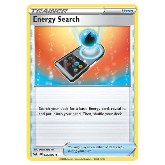 Pokemon - Sword & Shield - Base Set - Energy Search - 161/202