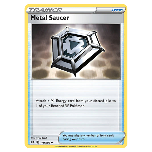 Pokemon - Sword & Shield - Base Set - Metal Saucer - 170/202