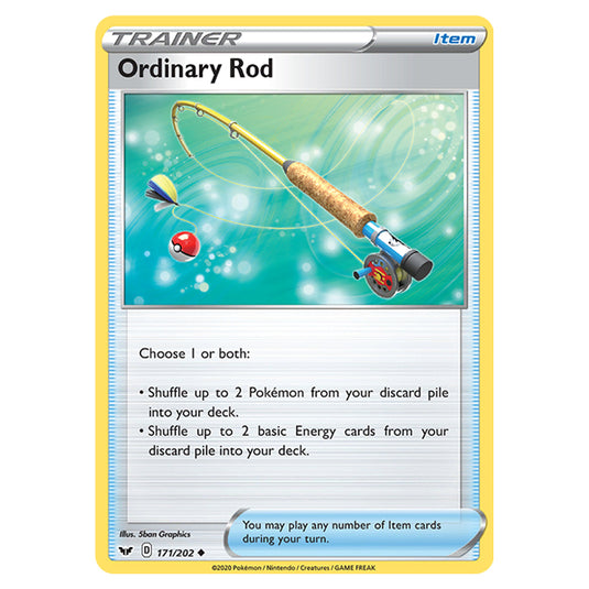 Pokemon - Sword & Shield - Base Set - Ordinary Rod - 171/202