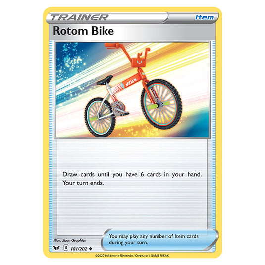 Pokemon - Sword & Shield - Base Set - Rotom Bike - 181/202