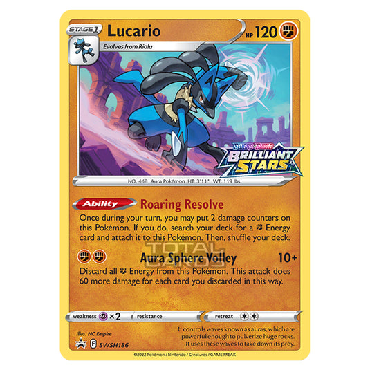 Pokemon - Sword & Shield - SWSH Black Star Promos - Lucario - SWSH186