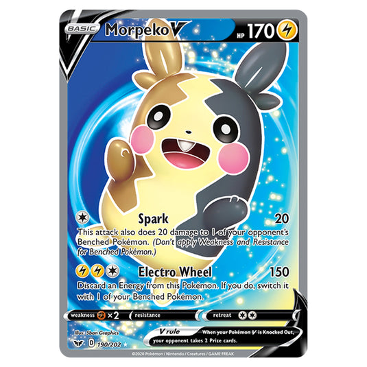 Pokemon - Sword & Shield - Base Set - Morpeko-V - 190/202