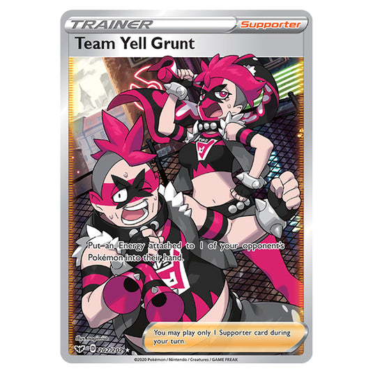 Pokemon - Sword & Shield - Base Set - Team Yell Grunt - 202/202