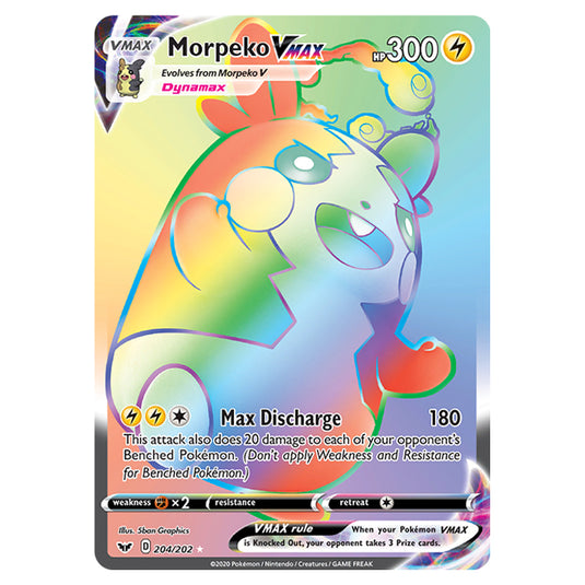 Pokemon - Sword & Shield - Base Set - Morpeko-VMAX - 204/202