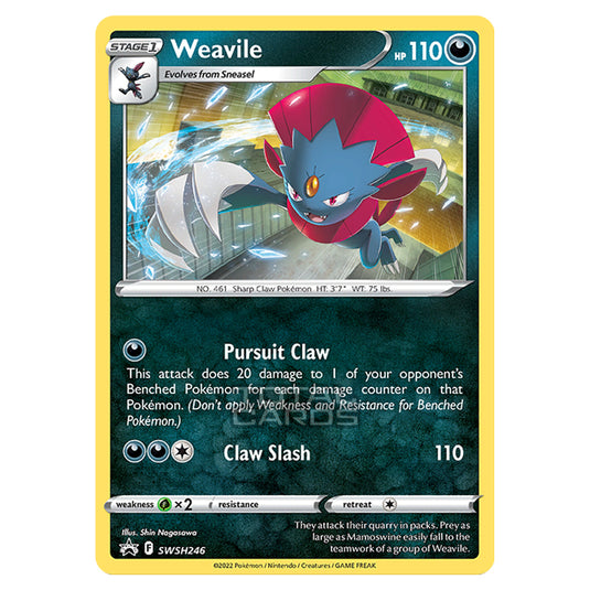 Pokemon - Sword & Shield - SWSH Black Star Promos - Weavile - SWSH246