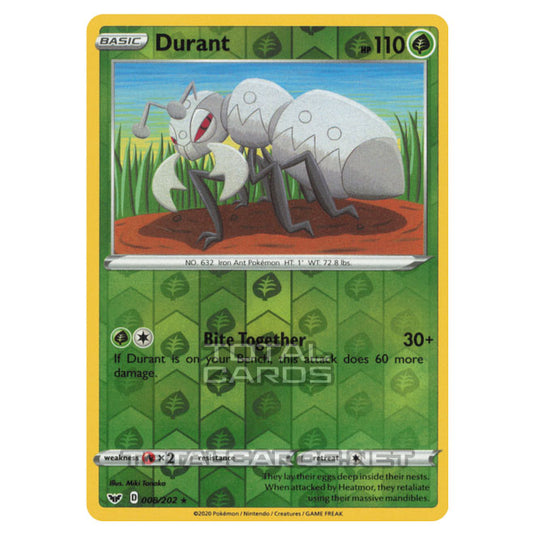 Pokemon - Sword & Shield - Base Set - Durant - 008/202 - (Reverse Holo)