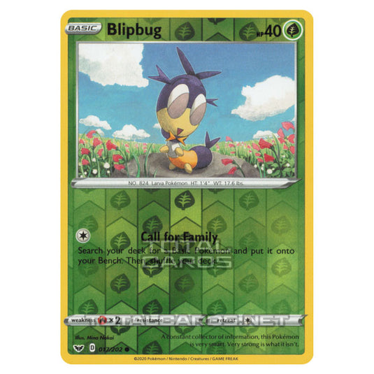 Pokemon - Sword & Shield - Base Set - Blipbug - 017/202 - (Reverse Holo)