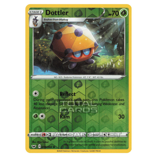 Pokemon - Sword & Shield - Base Set - Dottler - 018/202 - (Reverse Holo)