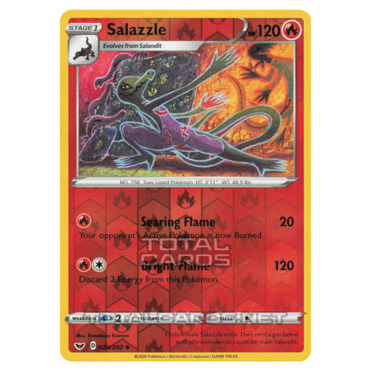 Pokemon - Sword & Shield - Base Set - Salazzle - 028/202 - (Reverse Holo)