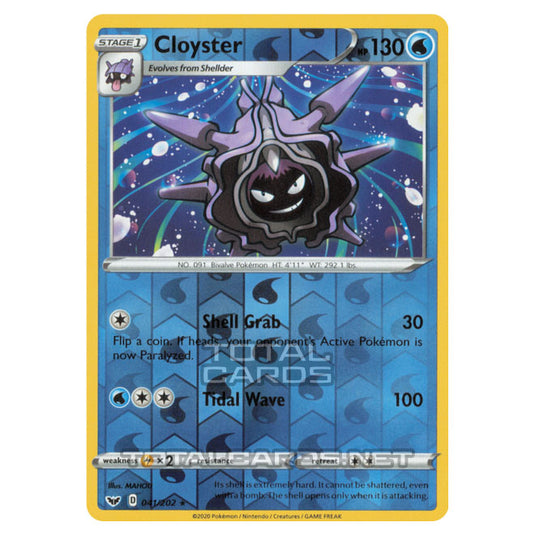 Pokemon - Sword & Shield - Base Set - Cloyster - 041/202 - (Reverse Holo)