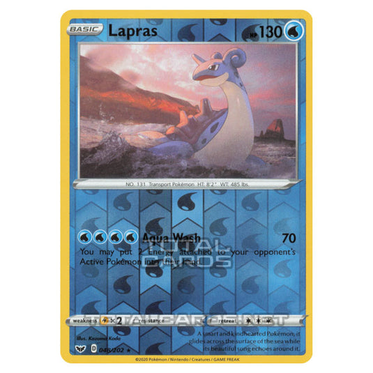 Pokemon - Sword & Shield - Base Set - Lapras - 048/202 - (Reverse Holo)