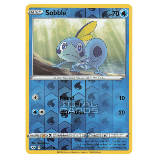 Pokemon - Sword & Shield - Base Set - Sobble - 055/202 - (Reverse Holo)