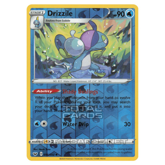 Pokemon - Sword & Shield - Base Set - Drizzile - 056/202 - (Reverse Holo)