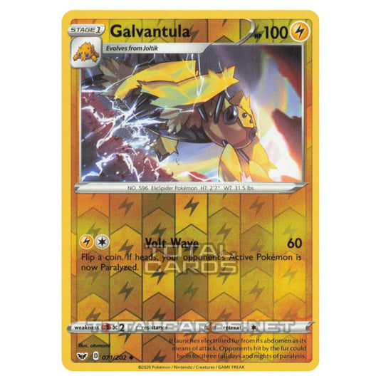 Pokemon - Sword & Shield - Base Set - Galvantula - 071/202 - (Reverse Holo)