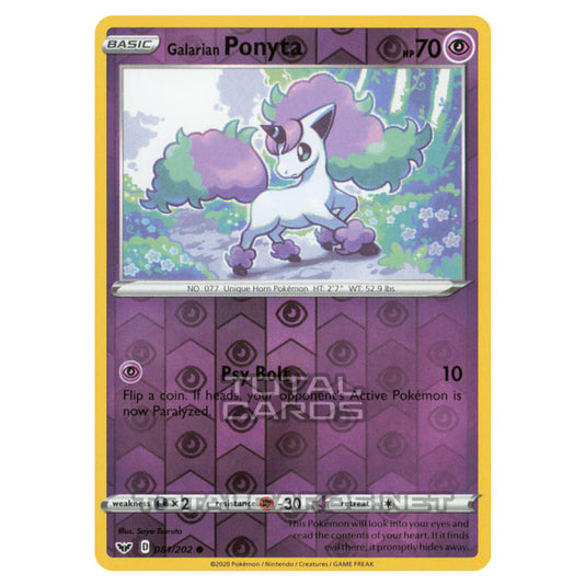 Pokemon - Sword & Shield - Base Set - Galarian Ponyta - 081/202 - (Reverse Holo)