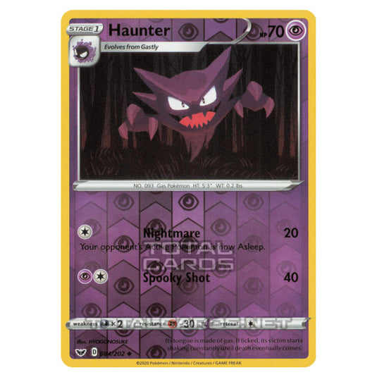 Pokemon - Sword & Shield - Base Set - Haunter - 084/202 - (Reverse Holo)