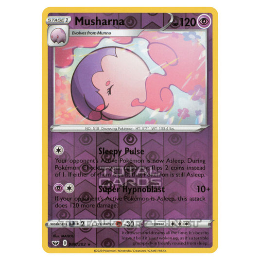 Pokemon - Sword & Shield - Base Set - Musharna - 088/202 - (Reverse Holo)