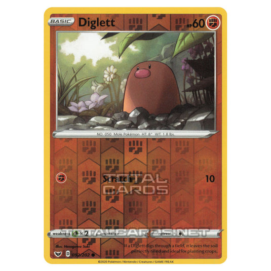 Pokemon - Sword & Shield - Base Set - Diglett - 092/202 - (Reverse Holo)