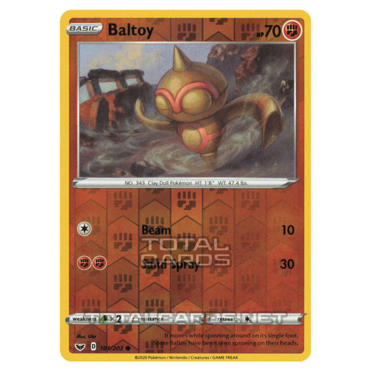 Pokemon - Sword & Shield - Base Set - Baltoy - 101/202 - (Reverse Holo)