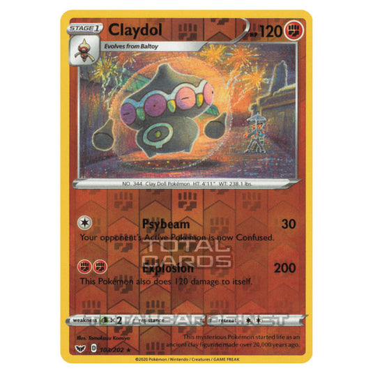 Pokemon - Sword & Shield - Base Set - Claydol - 103/202 - (Reverse Holo)