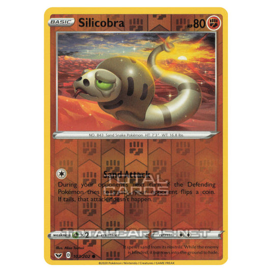 silicobra pokemon card value Trading Game 086/159 Hop's : (Reverse Holo) Card :SV-09 Journey Together Colorless Mud Shot (60) Weakness Grass 2 Resistance None None Retreat Cost Rare Silicobra pokemon card, Japanese