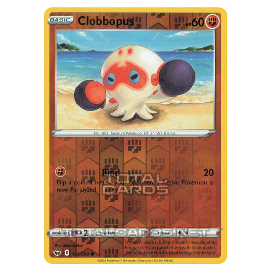 Pokemon - Sword & Shield - Base Set - Clobbopus - 111/202 - (Reverse Holo)