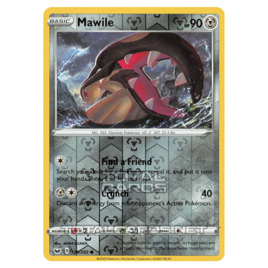 Pokemon - Sword & Shield - Base Set - Mawile - 129/202 - (Reverse Holo)