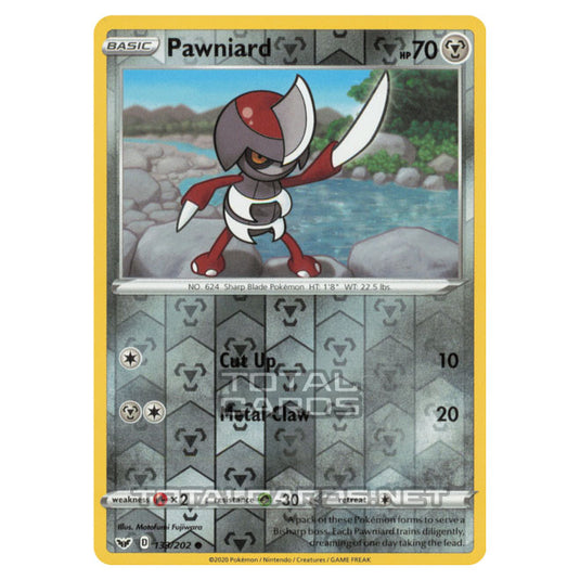 Pokemon - Sword & Shield - Base Set - Pawniard - 133/202 - (Reverse Holo)