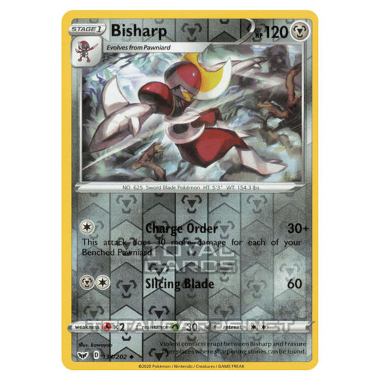 Pokemon - Sword & Shield - Base Set - Bisharp - 134/202 - (Reverse Holo)