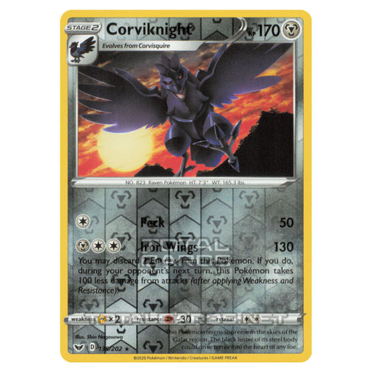 Pokemon - Sword & Shield - Base Set - Corviknight - 135/202 - (Reverse Holo)