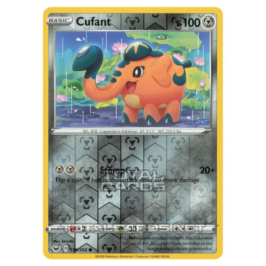 elephant pokemon card Pokemon - Sword & Shield - Base Set - Cufant - 136/202