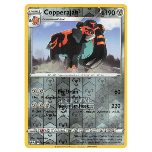 Pokemon - Sword & Shield - Base Set - Copperajah - 137/202 - (Reverse Holo)