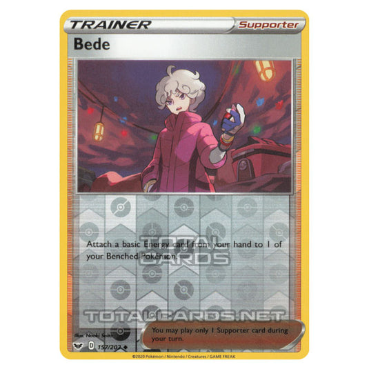 Pokemon - Sword & Shield - Base Set - Bede - 157/202 - (Reverse Holo)