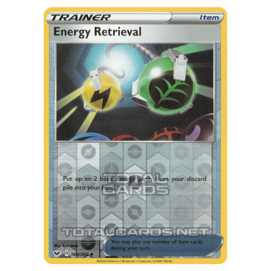 Pokemon - Sword & Shield - Base Set - Energy Retrieval - 160/202 - (Reverse Holo)