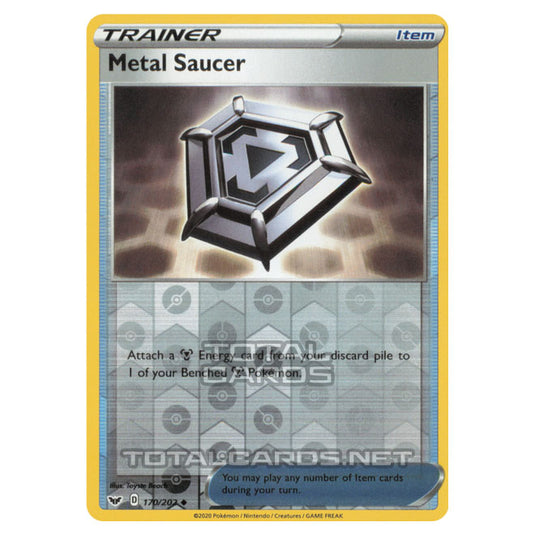 Pokemon - Sword & Shield - Base Set - Metal Saucer - 170/202 - (Reverse Holo)