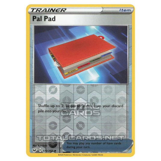 Pokemon - Sword & Shield - Base Set - Pal Pad - 172/202 - (Reverse Holo)