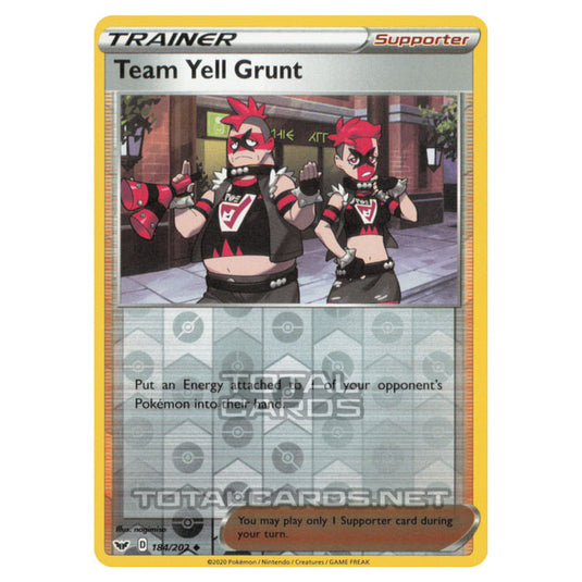 Pokemon - Sword & Shield - Base Set - Team Yell Grunt - 184/202 - (Reverse Holo)