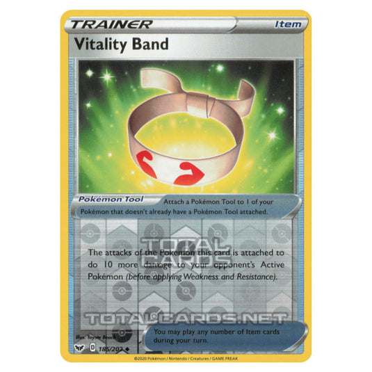 Pokemon - Sword & Shield - Base Set - Vitality Band - 185/202 - (Reverse Holo)
