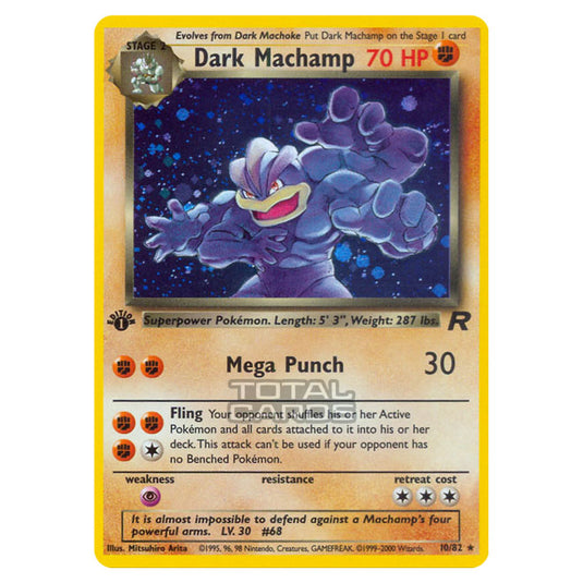 Pokemon - Base - Team Rocket - Dark Machamp - 10/82